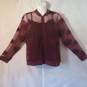 Torrid Embroidered Bomber Jacket